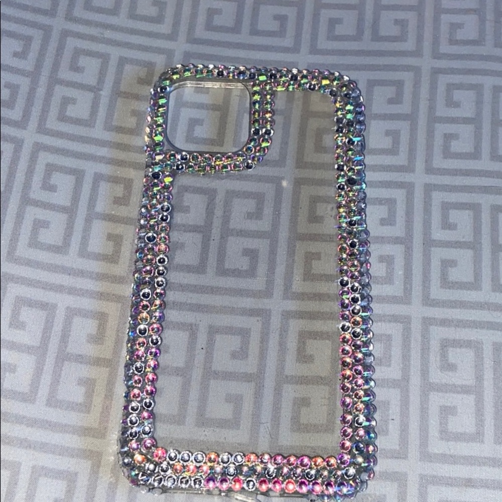iphone 11 clear with rhinestones